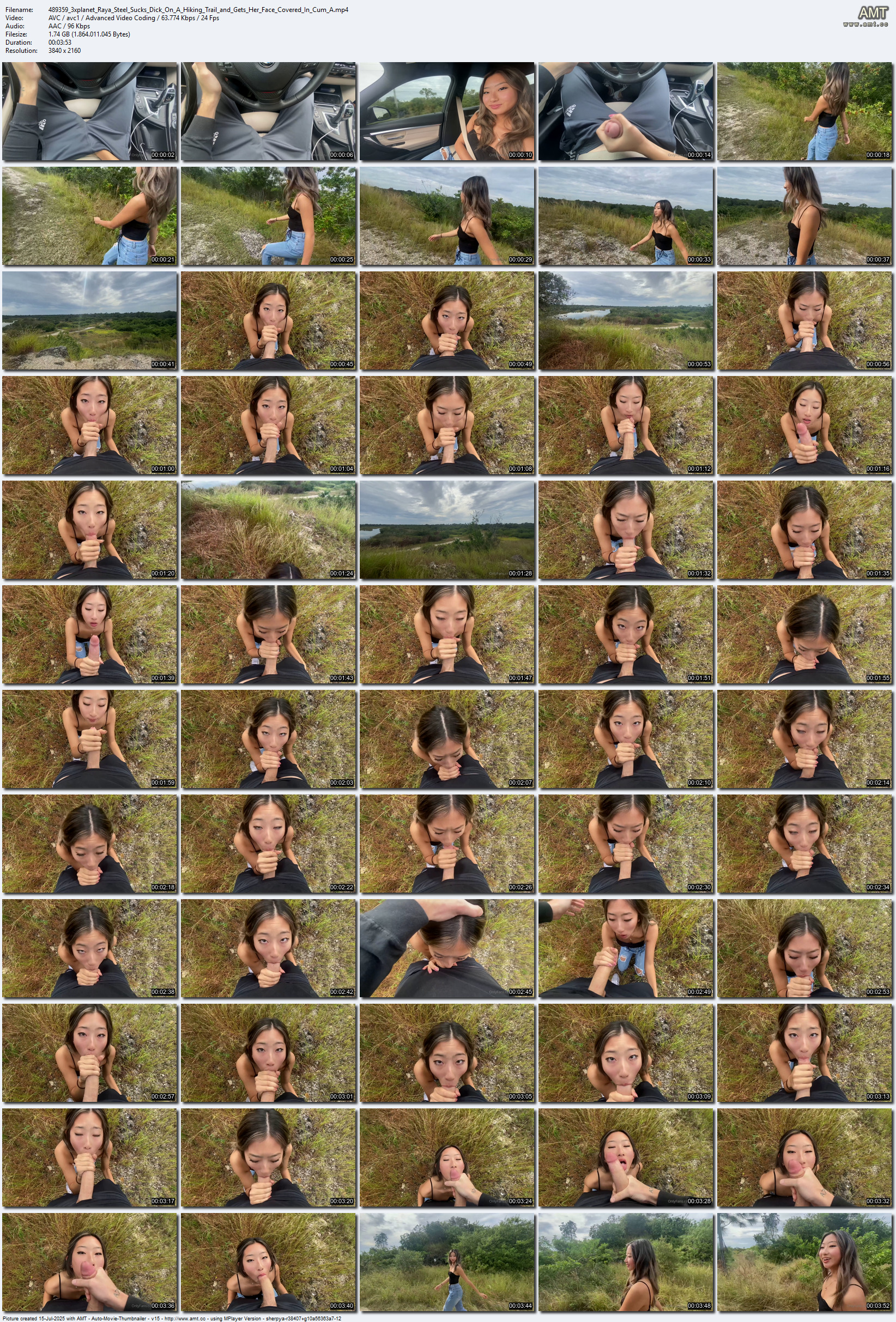 Raya_Steel_Sucks_Dick_On_A_Hiking_Trail_and_Gets_Her_Face_Covered_In_Cum_A